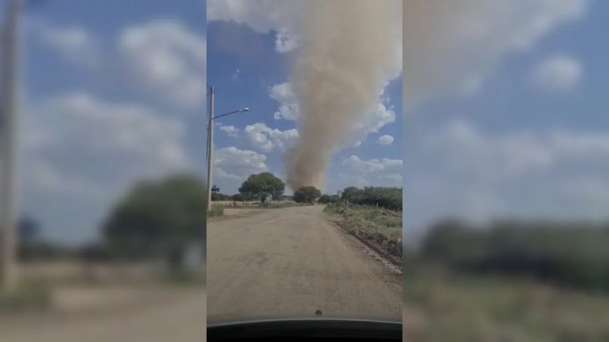 Un tornado sorprendió en una localidad cordobesa Un tornado sorprendió en una localidad cordobesa