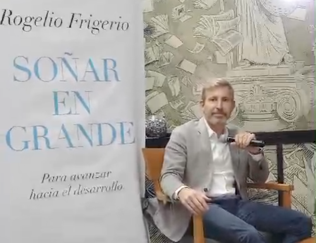 Frigerio presentó su libro “Soñar en grande”