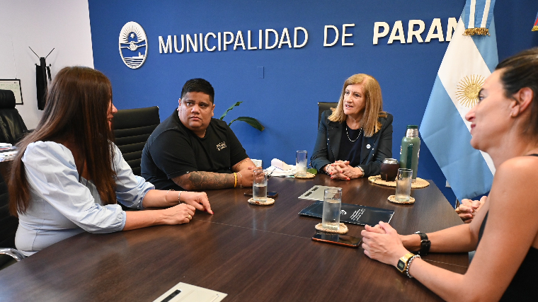 La intendenta Romero recibió a representantes del Banco de Alimentos de Paraná