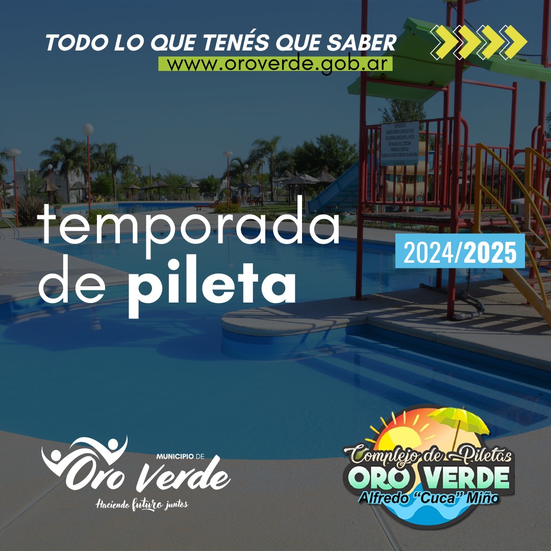 Verano en el Complejo de Piletas municipal de Oro Verde
