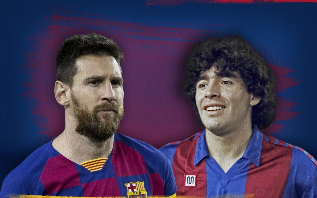 Subastan reliquias que usaron Lionel Messi y Diego Maradona en Barcelona