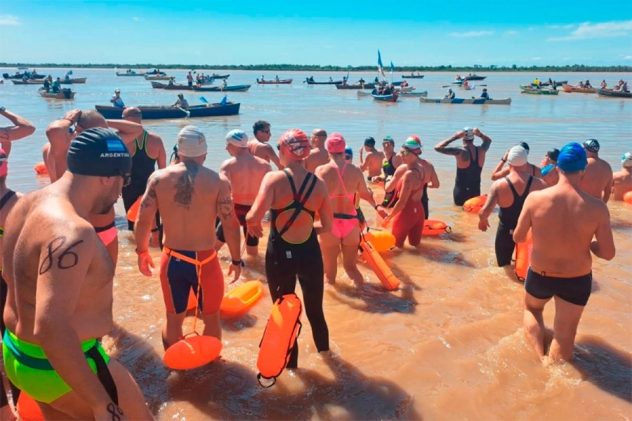 Más de 20 nadadores inscriptos para la Maratón de Aguas Abiertas Chapetón-Paraná