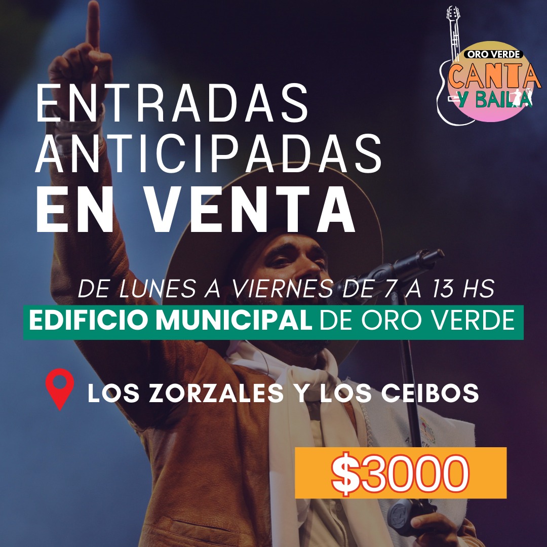 Oro Verde Canta y Baila: ya están disponibles las entradas anticipadas Oro Verde Canta y Baila: ya están disponibles las entradas anticipadas