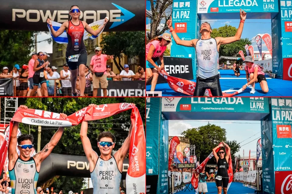 La ciudad de La Paz tuvo su gran fiesta del Triatlón en su edición N° 40