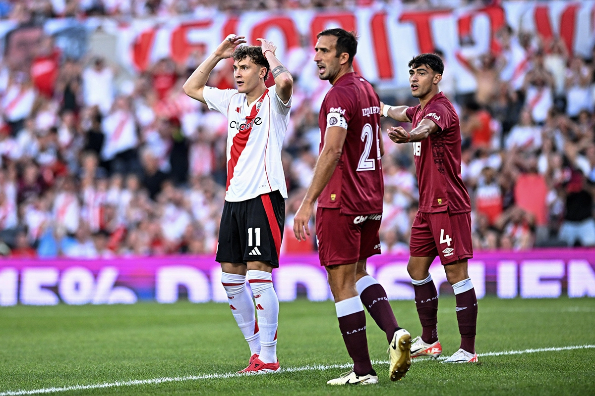 River le gano por 1 a 0 a Lanús como local por la sexta fecha del Torneo Apertura de la Liga Profesional