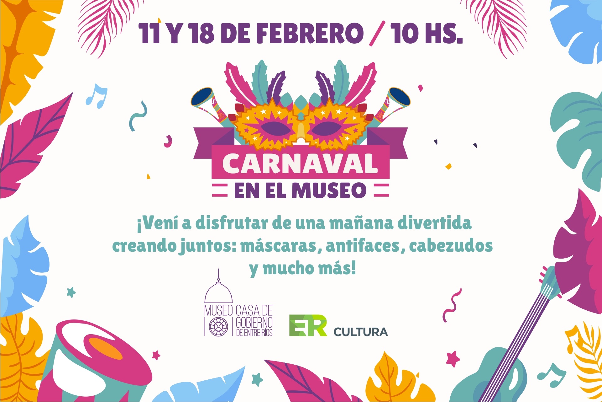 Carnaval en el Museo: Una divertida propuesta destinada a las infancias