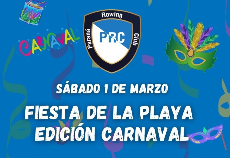 El Paraná Rowing Club organiza su gran Fiesta de la Playa el 1 de marzo