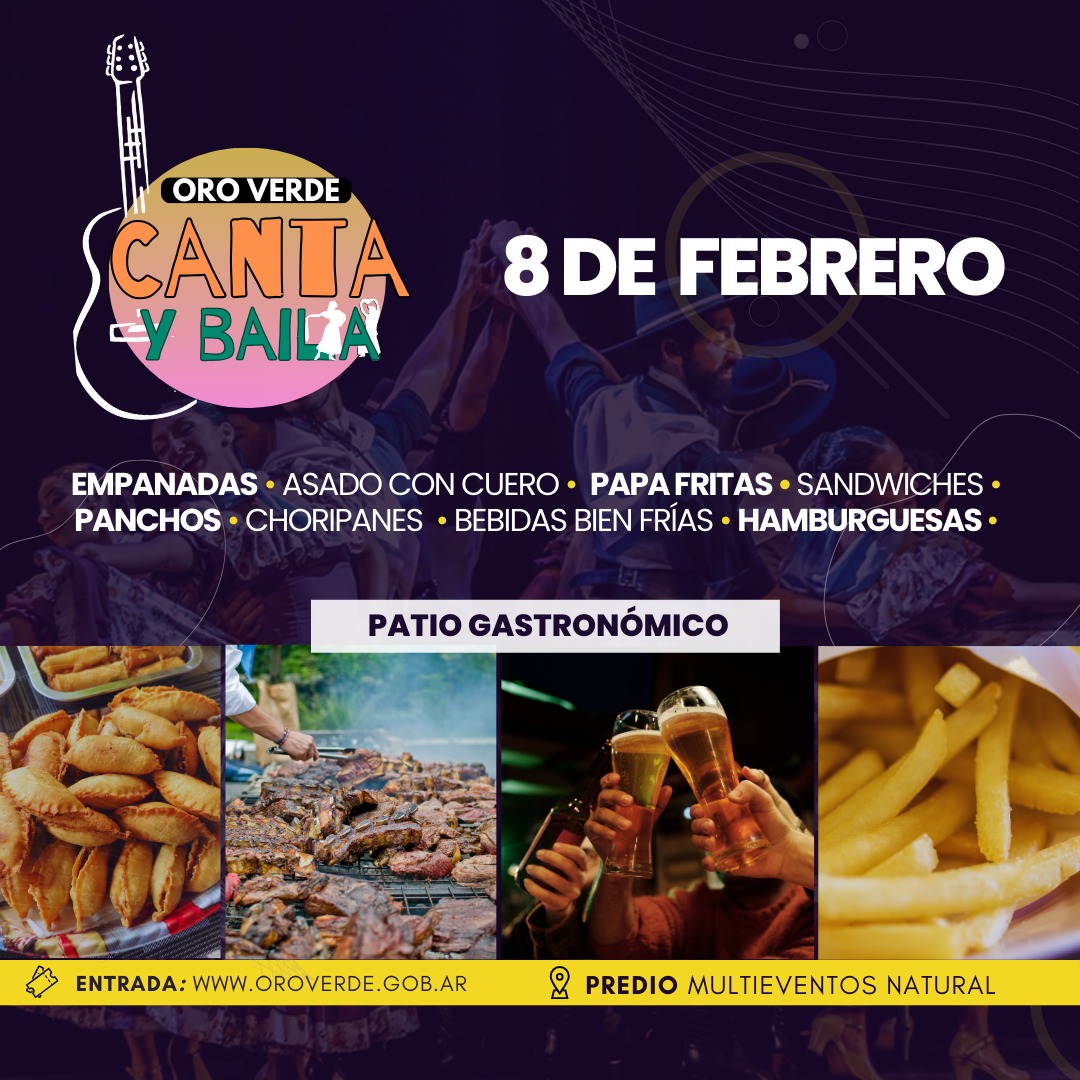 Amplia oferta gastronómica de instituciones locales en «Oro Verde Canta y Baila»