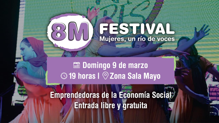 Las actividades del 8M cierran el domingo con un festival popular