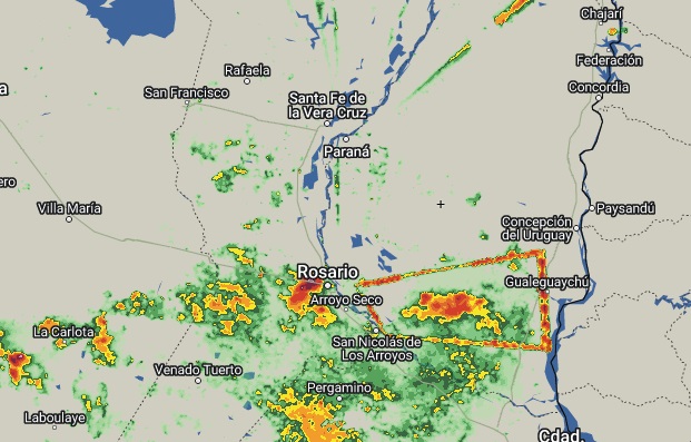 Rige para hoy una alerta para Entre Ríos y otras provincias