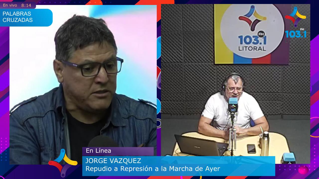 Jorge Vazquez el Consejo Departamental Paraná del PJ repudia la represión a la marcha de jubilados