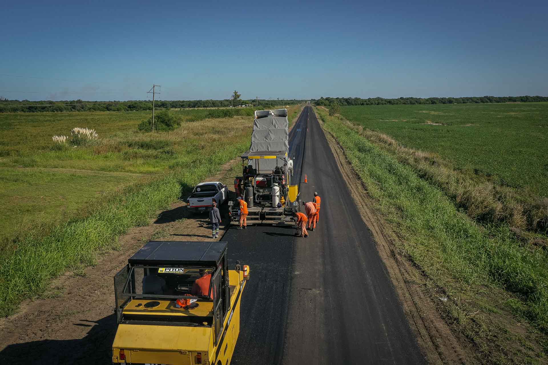 La rehabilitación de la ruta provincial A03 presenta un 70 por ciento de avance