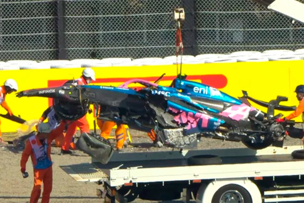 Doohan sufrió un fuerte accidente y destrozó su Alpine en Japón