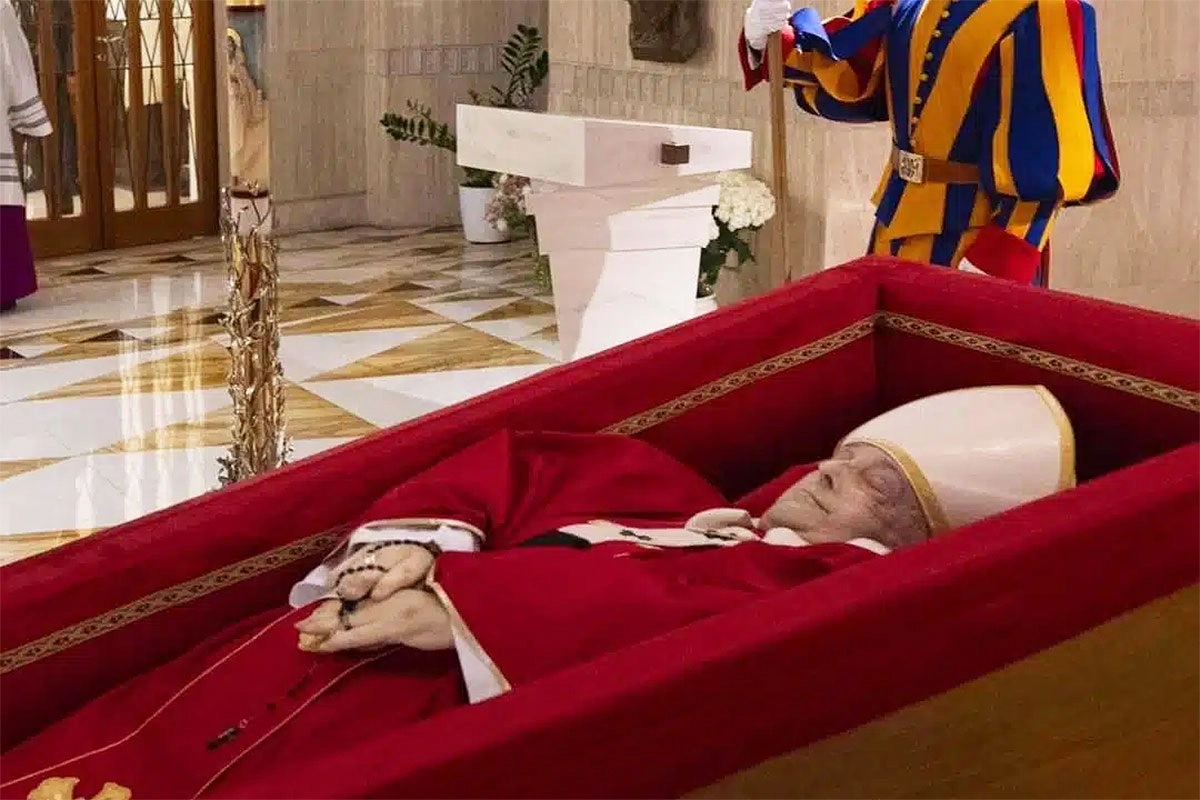 El cuerpo del papa Francisco no fue embalsamado