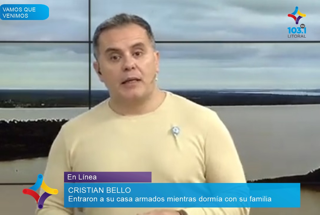 Robo a Cristian Bello: entraron armados mientras dormía con su familia Robo a Cristian Bello: entraron armados mientras dormía con su familia