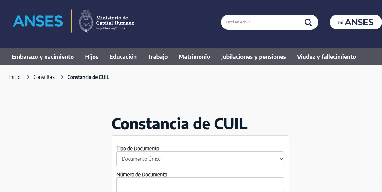 Cómo obtener la constancia de CUIL en Anses Cómo obtener la constancia de CUIL en Anses