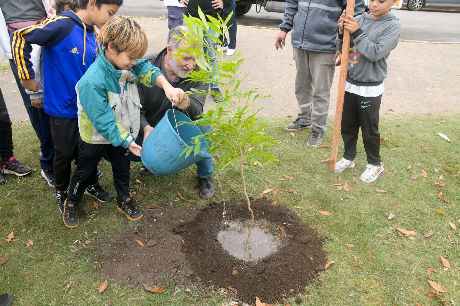 Alumnos realizaron una plantación de árboles y participaron de una sensibilización ambiental Alumnos realizaron una plantación de árboles y participaron de una sensibilización ambiental
