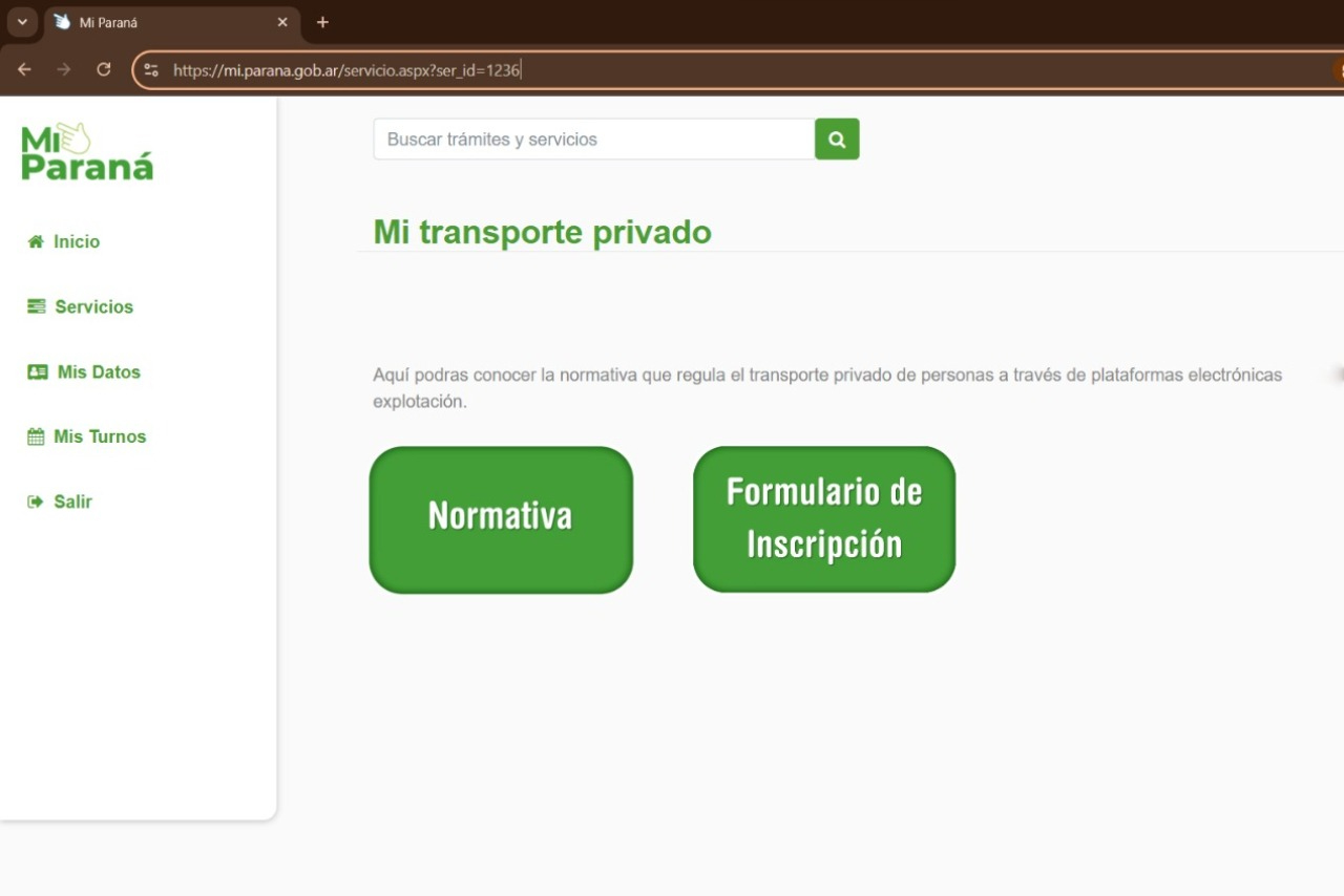 Está habilitado el registro de chóferes de aplicaciones digitales para transporte de pasajeros