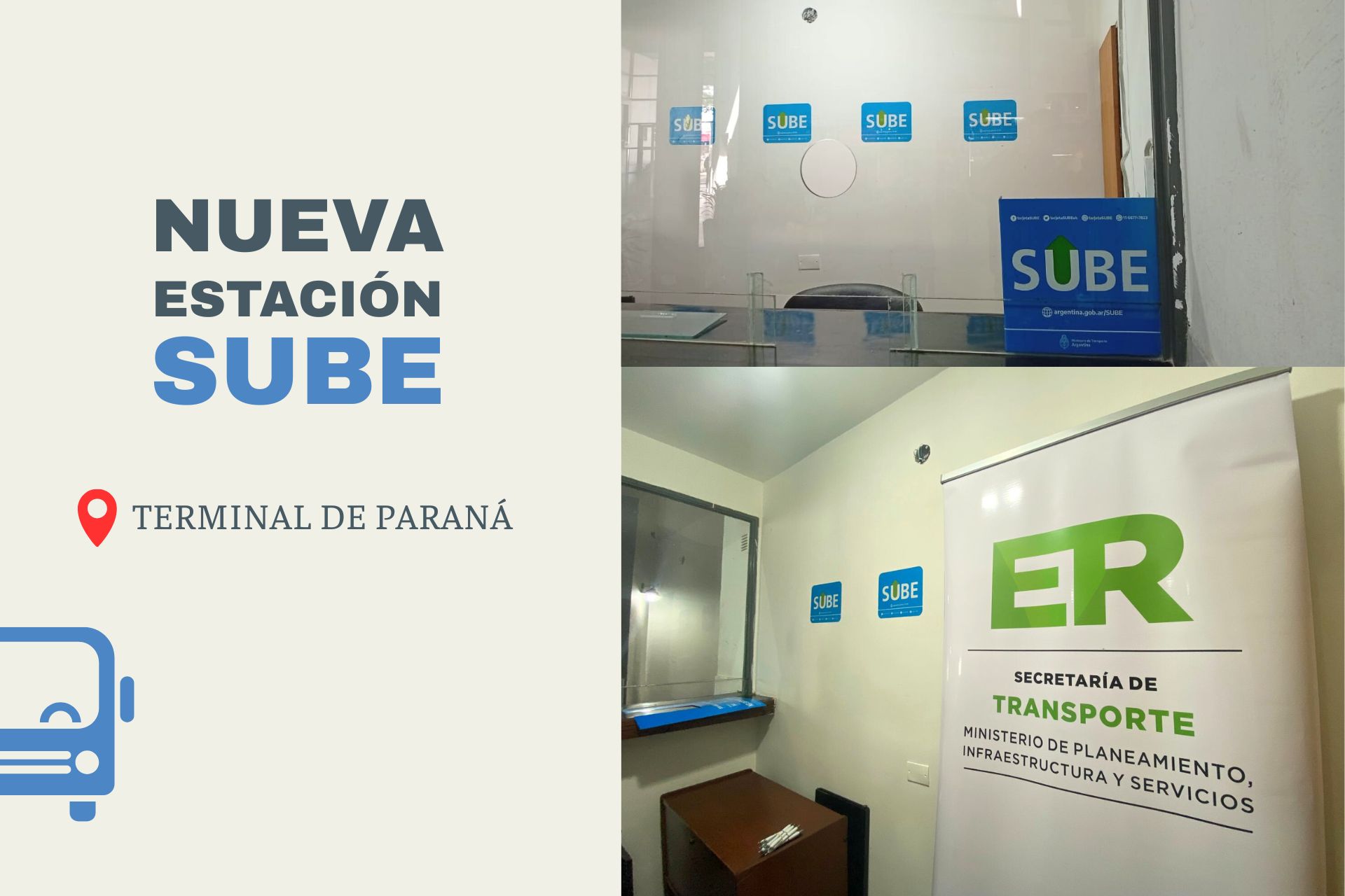 Nueva estación SUBE en la Terminal de Paraná Nueva estación SUBE en la Terminal de Paraná