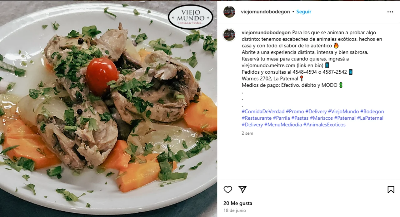 Clausuraron un restaurante que vendía carne de Yacaré