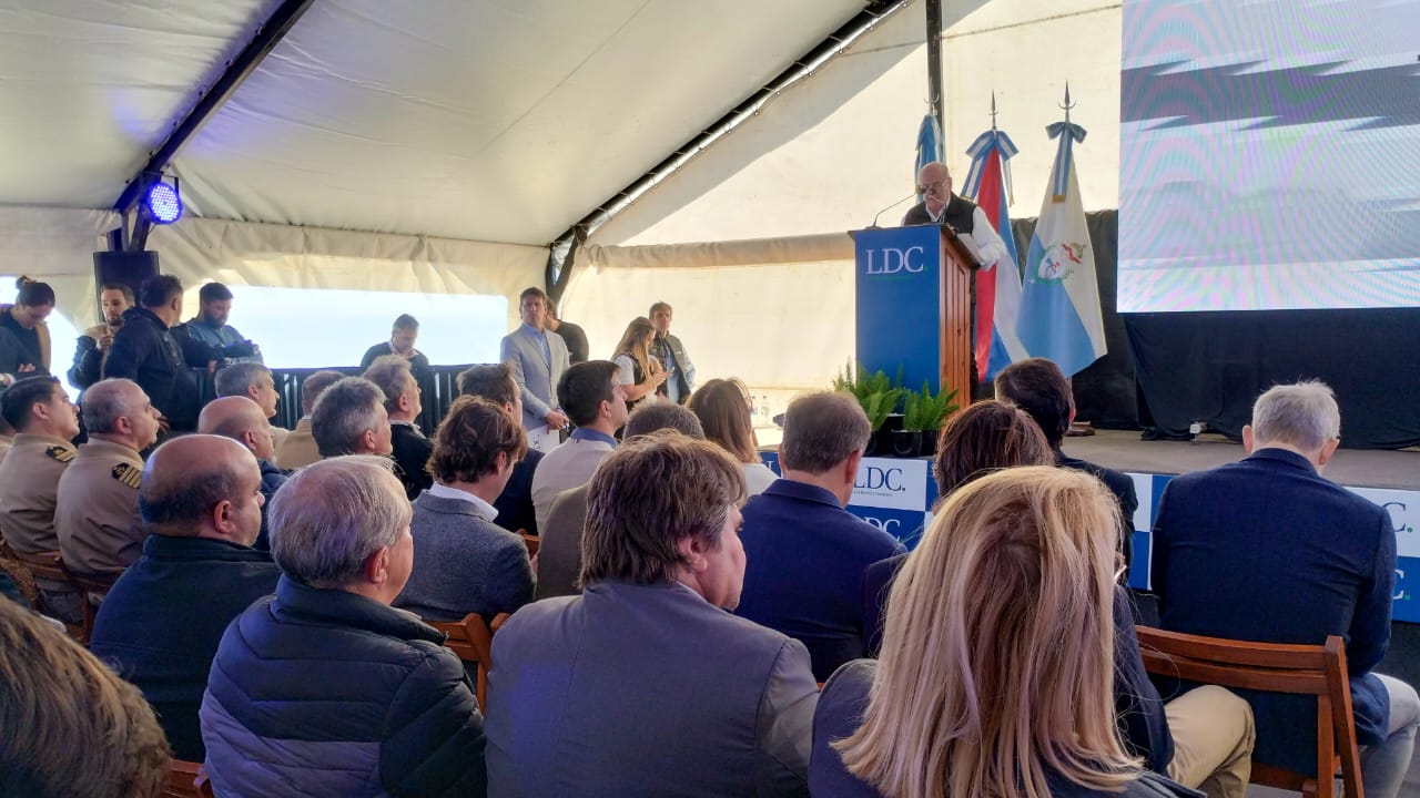 Daniel Rossi participó este martes del acto oficial de inauguración de la nueva terminal portuaria de Santa Elena