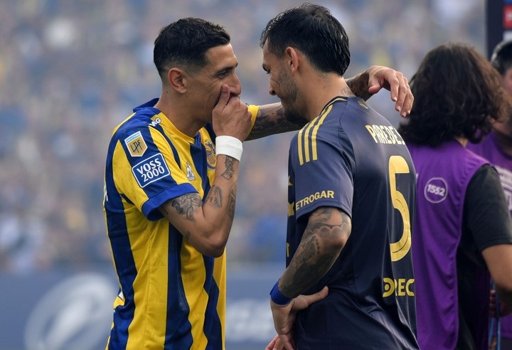 Con un golazo olímpico de Di María, Rosario Central y Boca empataron