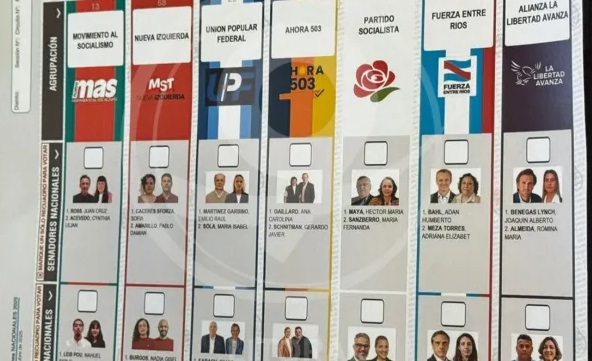 Llegan a Entre Ríos las Boletas Únicas Papel para las elecciones legislativas
