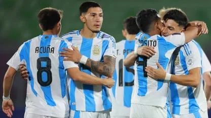 La Selección argentina Sub-20 goleó 4-1 a su par de Australia