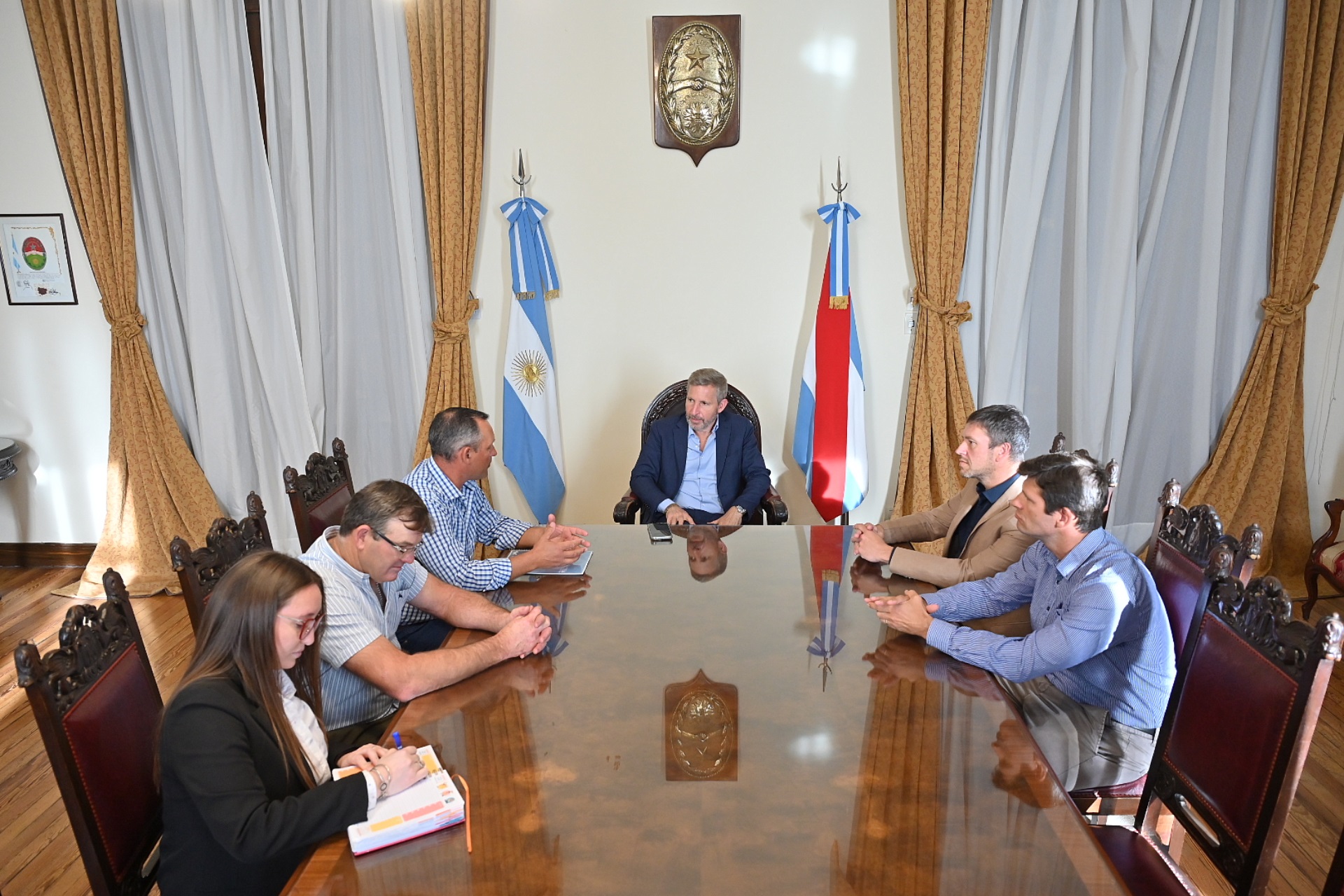 Frigerio recibió a los organizadores de la Jornada de la Cadena Láctea de Entre Ríos